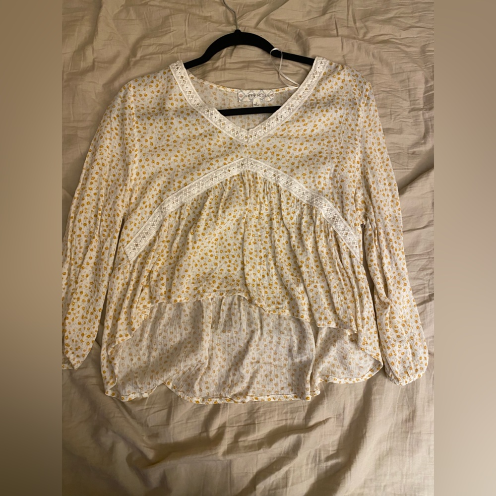 HIPPIE ROSE CROPPED SHIRT